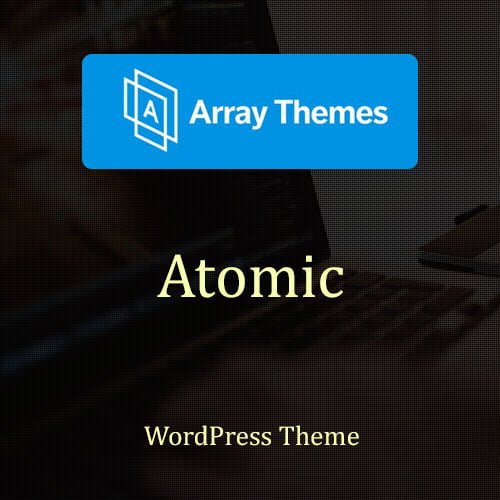 Array Themes Atomic WordPress theme homepage preview