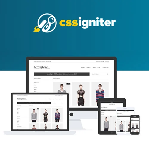 CSS Igniter Herringbone WooCommerce theme homepage preview