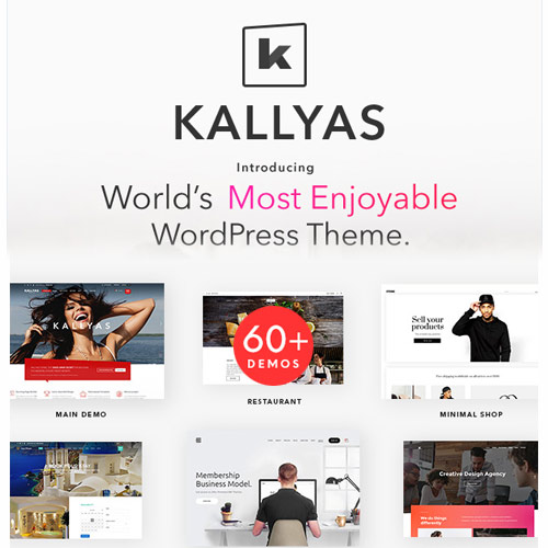 KALLYAS creative eCommerce multi-purpose WordPress theme homepage preview