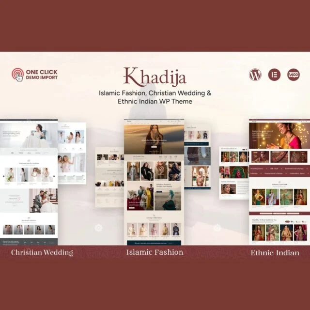 Khadija fashion WooCommerce theme homepage preview