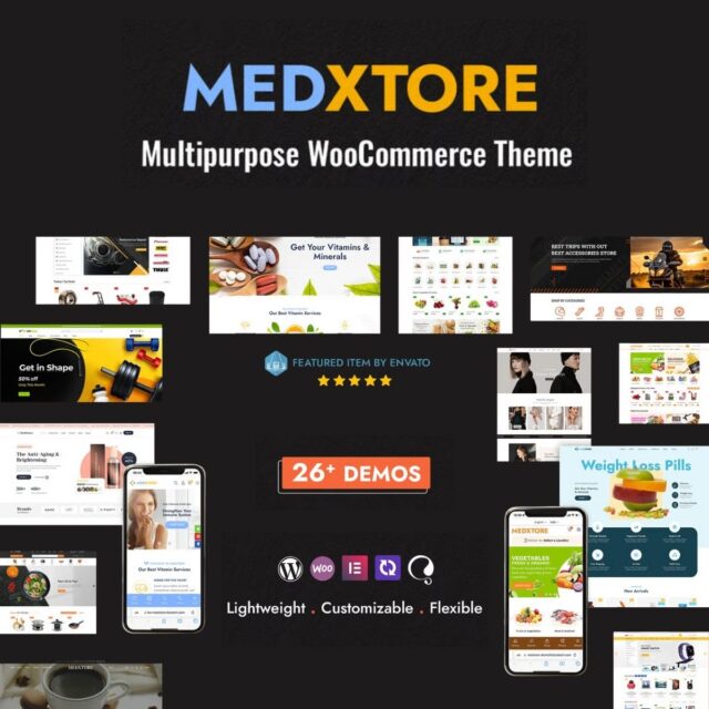 MedXtore medical and pharmacy WooCommerce theme homepage preview