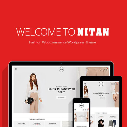 Nitan fashion WooCommerce WordPress theme homepage preview