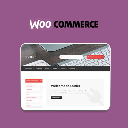 Outlet Storefront WooCommerce theme homepage preview