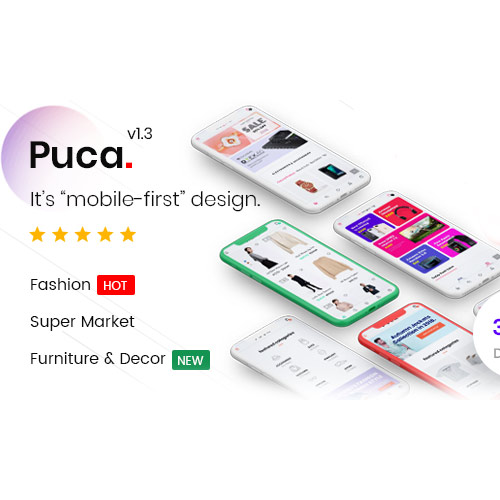 Puca mobile WooCommerce theme icon