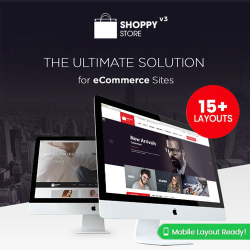 ShoppyStore multipurpose responsive WooCommerce theme homepage preview