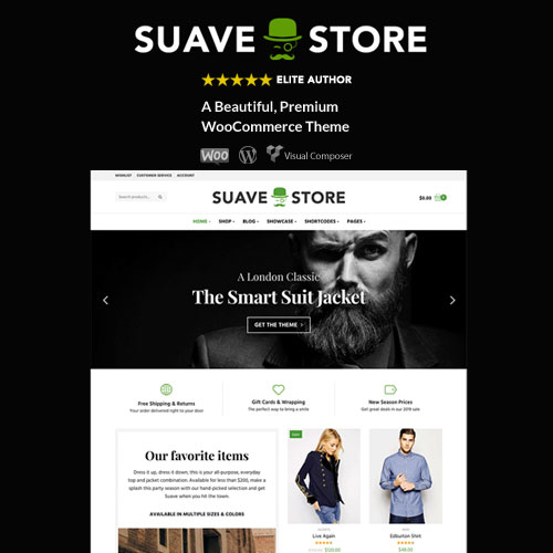 Suave multi-purpose WooCommerce theme homepage preview