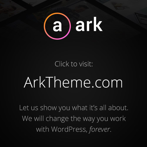 The Ark WordPress theme homepage preview