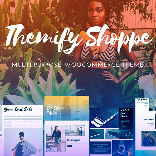 Themify Shoppe WooCommerce theme homepage preview