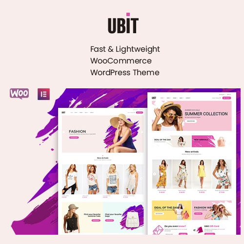 Ubit fashion store WooCommerce theme homepage preview