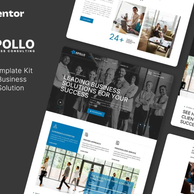Apollo - Business Consulting Elementor Template Kit preview