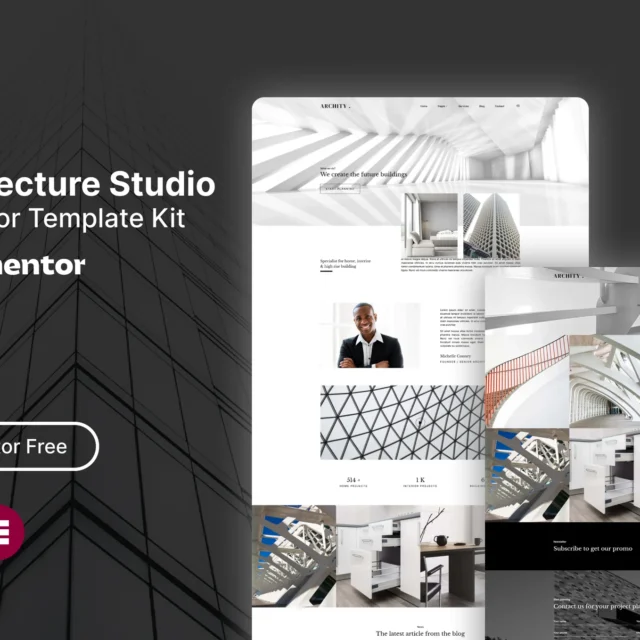Archity - Architecture Studio Elementor Template Kit preview