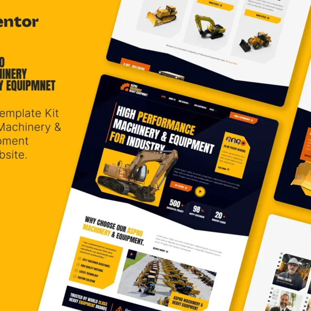 Aspro - Machinery & Heavy Equipment Elementor Template Kit  preview