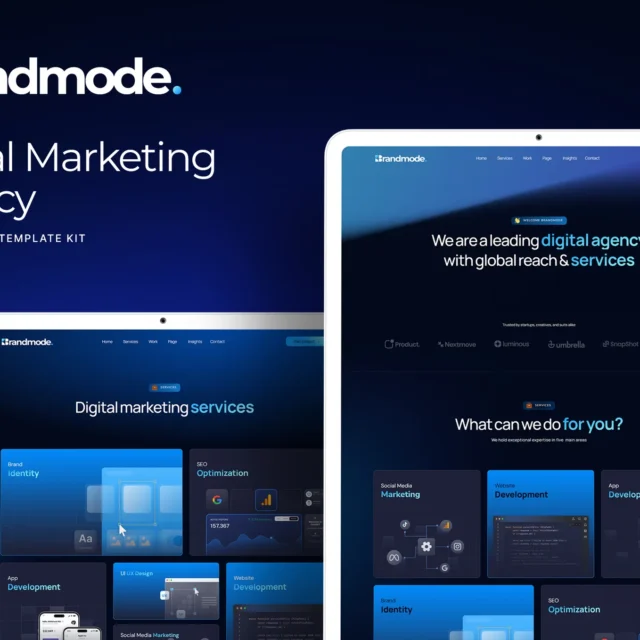 Brandmode - Digital Marketing Agency Elementor Pro Template Kit preview
