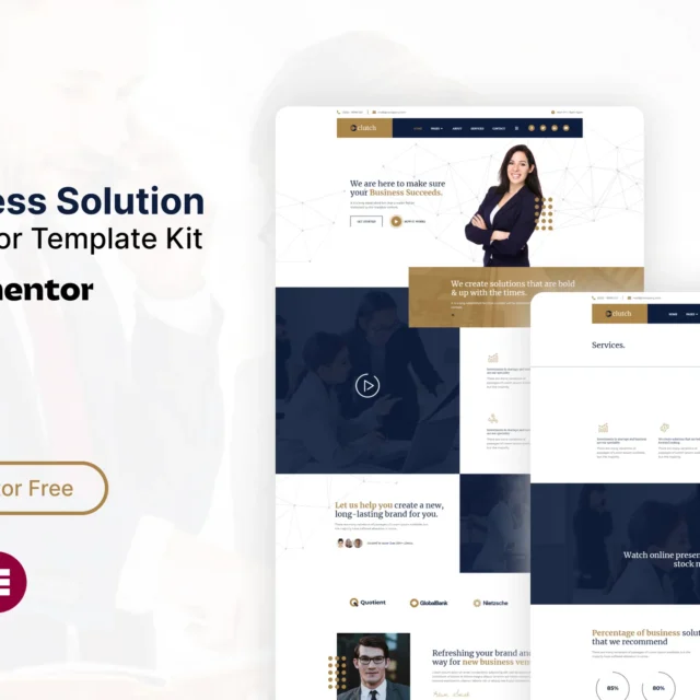 Clutch - Business Solution Elementor Template Kit preview