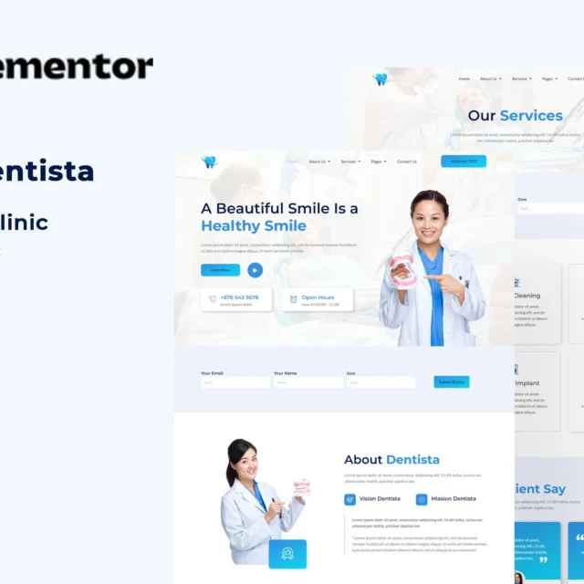 Dentista - Dental Clinic Elementor Template Kit preview