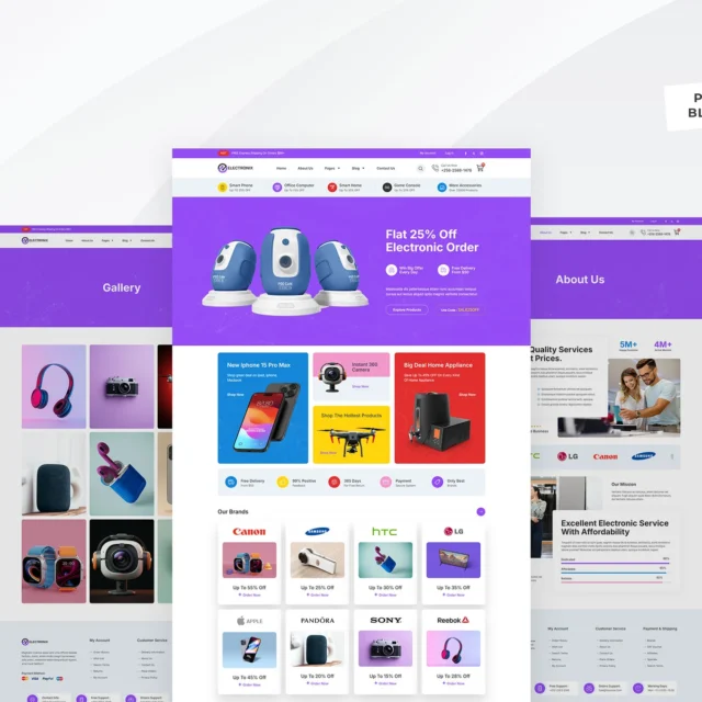 Electronix - Electronics Shop Elementor Template Kit preview