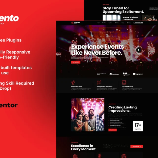 Evento - Event Agency Elementor Template Kit preview