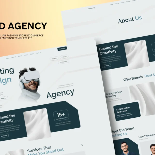GoodAgency - Creative Agency Elementor Template Kit preview