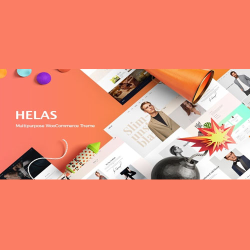 Helas multipurpose WooCommerce theme homepage preview