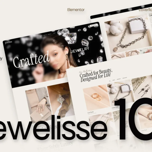 Jewelisse - Modern Luxury Jewelry Store Elementor Template Kit preview
