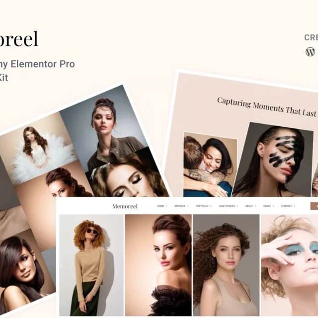 Memoreel - Photography Elementor Pro Template Kit preview