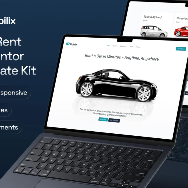 Mobilix - Car Rent Elementor Template Kit preview