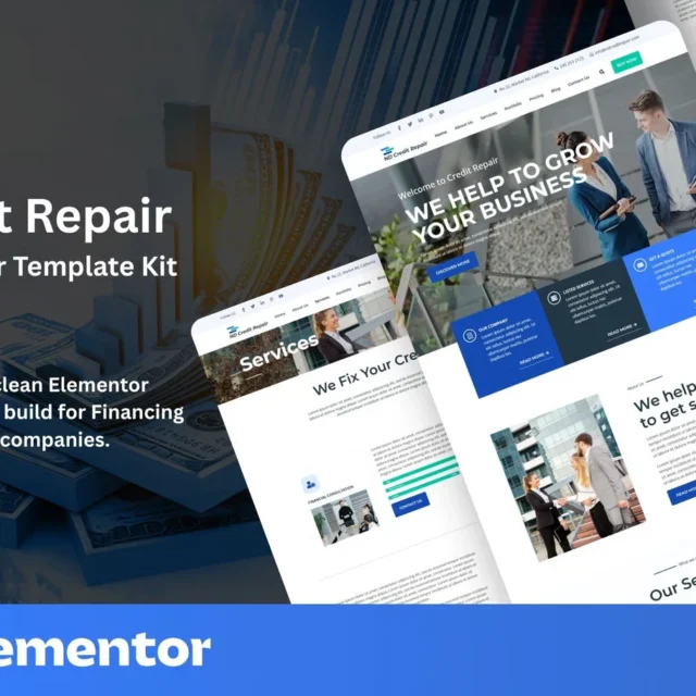 ND Credit Repair - Finance Company Elementor Template Kit preview