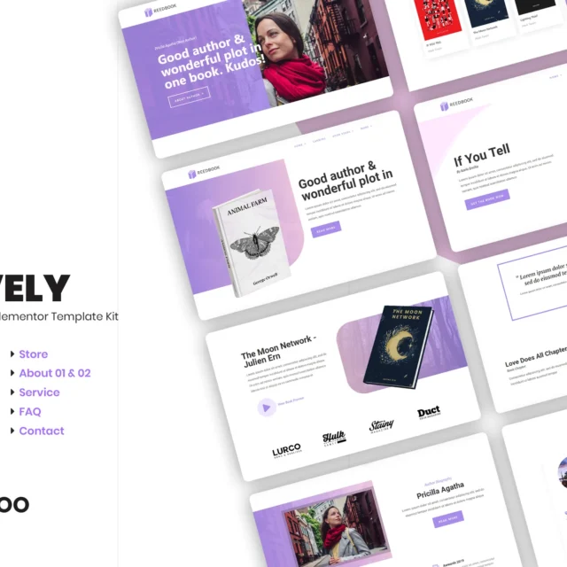 Novely | Book Store Elementor Template Kit preview