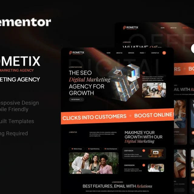 Prometix - Digital Marketing Agency Elementor Template Kit preview