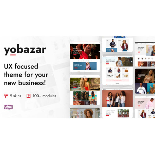 Yobazar Elementor fashion WooCommerce theme homepage preview
